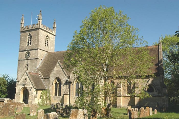 St. Martin's Church in Bladon where for centuries the Churchills (Spencer-Churchills) have been laid to rest.