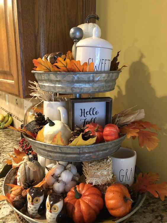 25+ Thanksgiving Tiered Tray Ideas for 2023 Holidappy