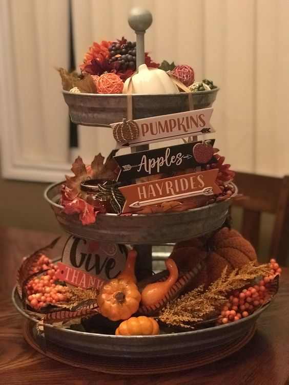 25+ Thanksgiving Tiered Tray Ideas for 2023 Holidappy