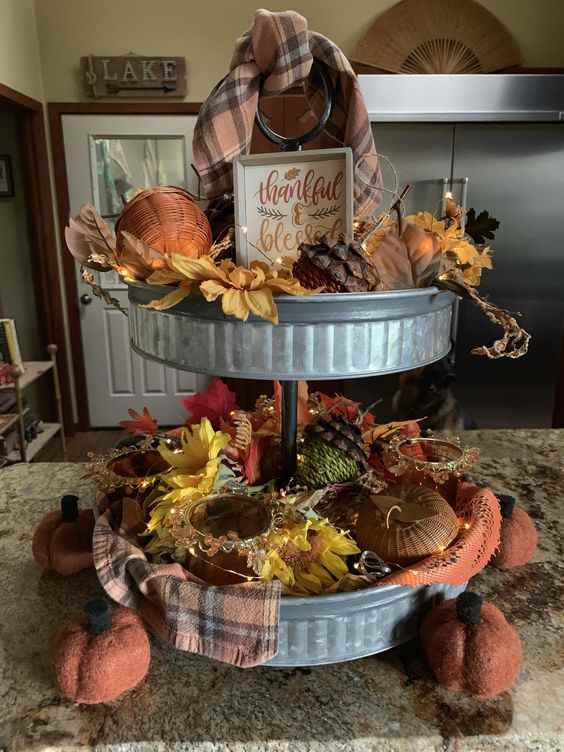 25+ Thanksgiving Tiered Tray Ideas for 2023 Holidappy