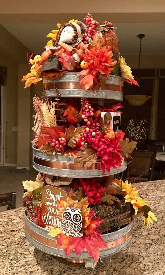 25+ Thanksgiving Tiered Tray Ideas for 2023 Holidappy