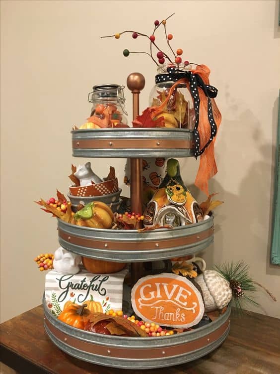 25+ Thanksgiving Tiered Tray Ideas for 2023 Holidappy