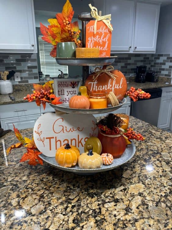 25+ Thanksgiving Tiered Tray Ideas for 2023 - Holidappy