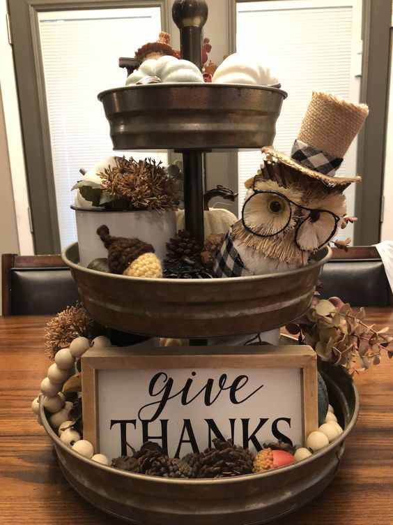 25+ Thanksgiving Tiered Tray Ideas for 2022 Holidappy