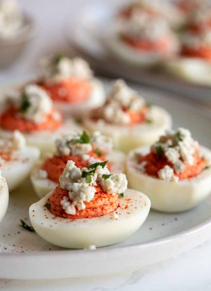 Buffalo deviled eggs