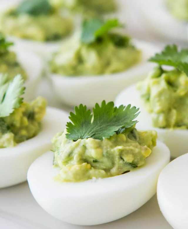 Avocado deviled eggs