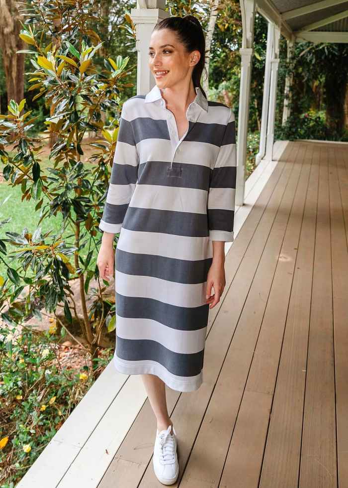 The comfort of a man's shirt in a dress