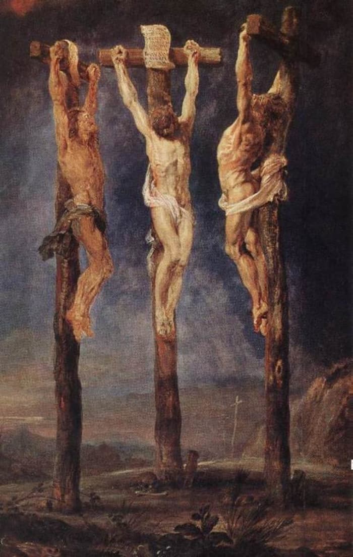 Fine Art Reproduction Oil Paintings - Commission a Hand Painted Oil Painting copy of The Three Crosses