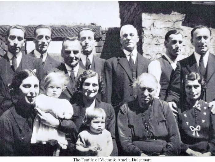 Mary Dulcamara is the front row with glasses, Joseph is third from the left of the back row. The older gentalman is Amelia's brother.