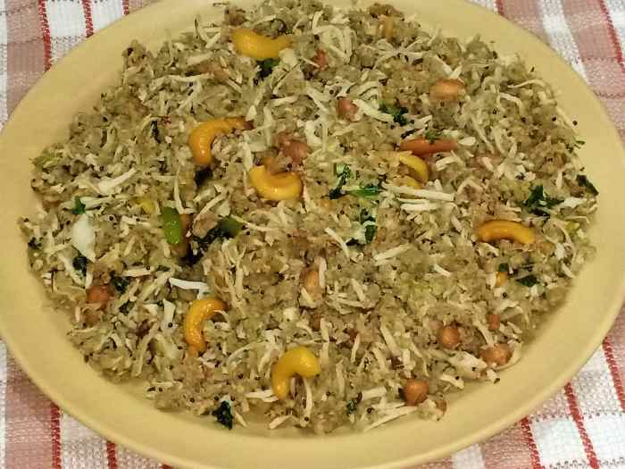 Millet coconut rice prepared with kodo millet