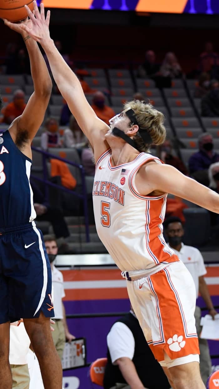 Hunter Tyson started asserting himself at both ends of the floor down the stretch last season and should be in line for a larger role.
