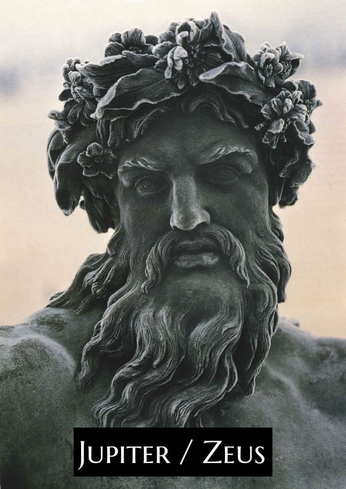 Jupiter is essentially the same god as Zeus. The Romans borrowed from Greek mythology. They mostly just changed the names of gods.