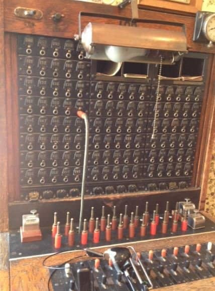 This is the switchboard that is working. The staff is willing to show you how it works.