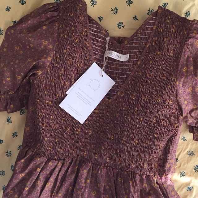 The Brooklyn dress comes in three floral prints including this one, which provides the best possible answer to the question, why do I own yellow sneakers?