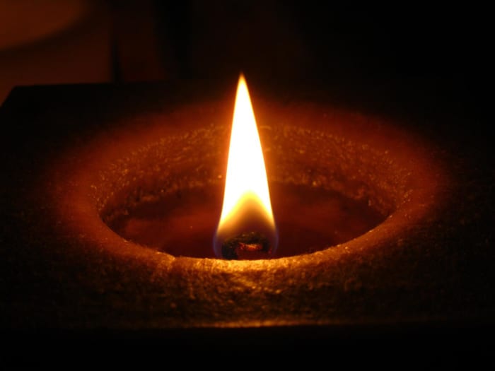 A black candle is ideal for Dark Moon Workings, though a white one can be substituted for any color.