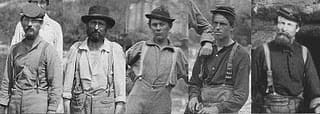 Suspenders on workers, soldiers, and the every day man were meant for function not fashion in the late 1800's.