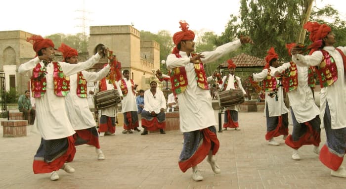 Bhangra Dance Being Performed On Vaisakhi