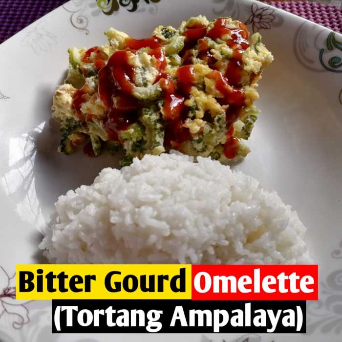 Learn how to prepare bitter gourd omelette