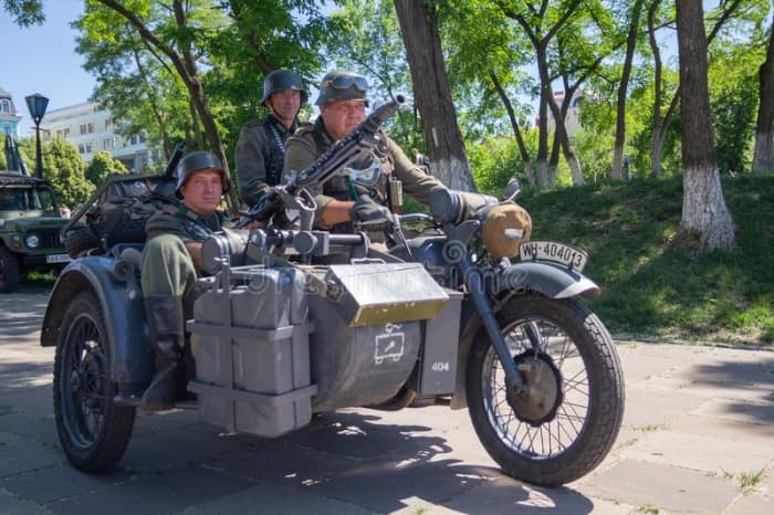 The Germans Gottlieb Daimler and Wilhelm Maybach, who perfected the motorbike, could never have imagined that their invention would be put to lethal use by the Army of their own country.