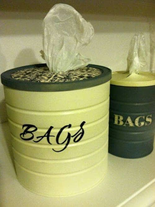 Most of us have plastic bags in our coffee cans, drawers, and pantries, and while they are handy from time to time, saving them can be a hassle.