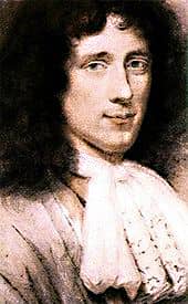 Portrait of the young Huygens - one of the great men of astronomy, mathematics and physics, philosophy and mechanical design