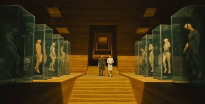 Visually, the film grabs you from the start and simply overpowers you with its stark beauty, elegant design and effective lighting