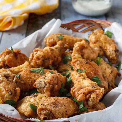 Twelve Different Extra Crispy and Spicy Fried Chicken Wings Recipes