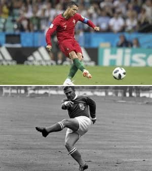 In this year Ronaldo breaks Puskas' European record