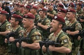 This is just a photo of some soldiers in the army, I have been in the army to serve my country as required when I was young.