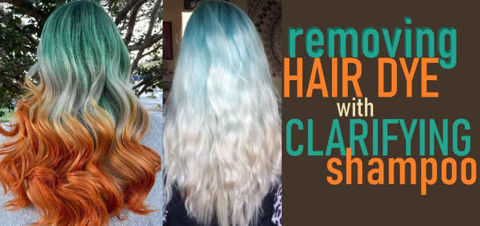 You can use a clarifying shampoo to fade hair dye.