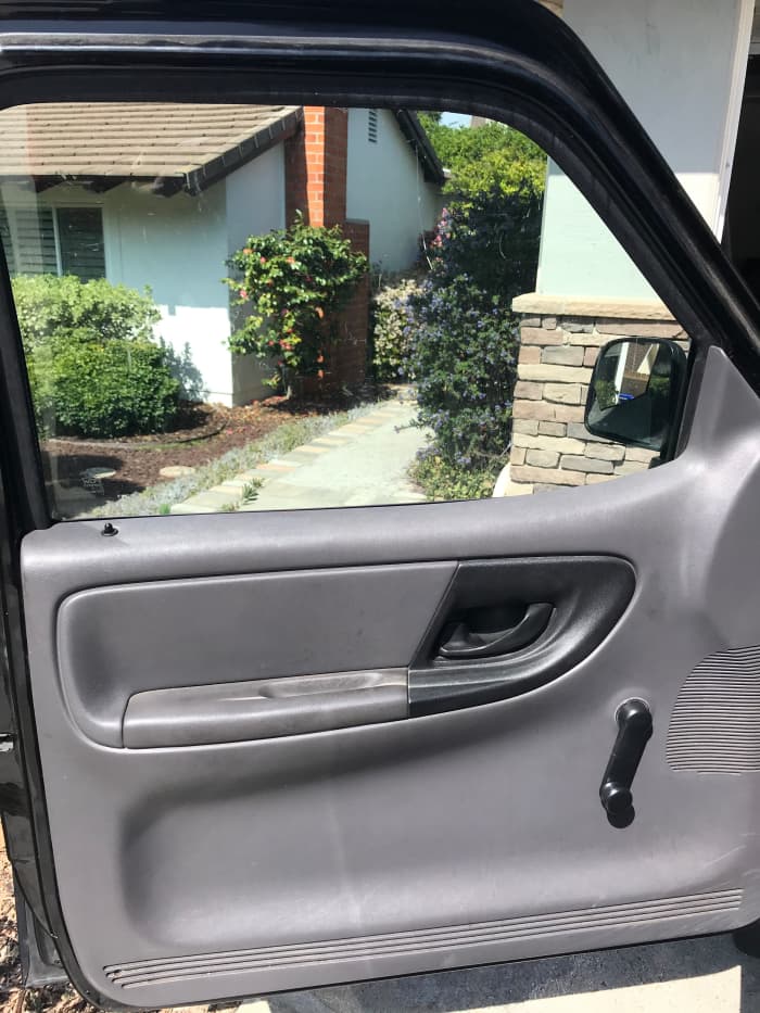A close-up view of a Ranger's door panel.
