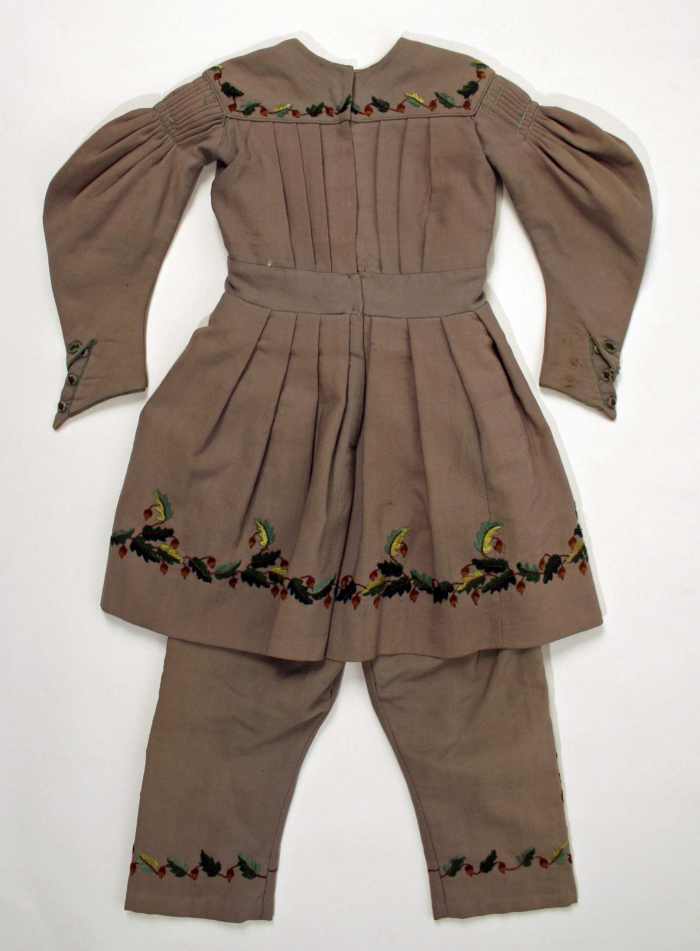 Tunic suit circa 1838