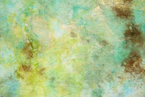 New or disregarded paper towels can be used in your art journal. Color them with inks. Get a blended look with distress inks and oxide inks.