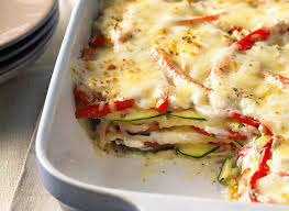 There are lots of dishes that we use lost of cheese to make them, this shown here look like lasagne, to make lasagne you need several ingredients, but you need also a lot of cheese like mozzarella cheese and other cheeses as well, and it is yummy.