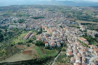 Genzano di Lucania photo, it does not look much seen from the air. But Genzano is one of those town that has an history of its own, as most other old towns do. Anyhow this is the town that I come from.