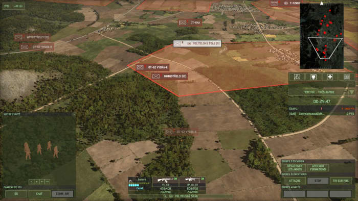 Echo's base defense relies mostly on picket infantry and their vehicles spread out to cover the forests where enemy commando infantry and special forces might come through.