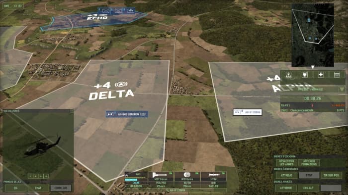 Another relatively defensive usage of helicopters, this time from Bravo . If one wanted, one could press the helicopter on the right up forward to provide flanking ATGM fire. This is particularly good with cheap but powerful ATGM helicopters.