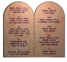 In the Old Testament God Yahweh gave Moses on Mount Sinai the Ten Commandments, but our lord Jesus Christ simplified these laws and today we should be looking again at making it even simpler to follow God, therefore we might have to say Love God.