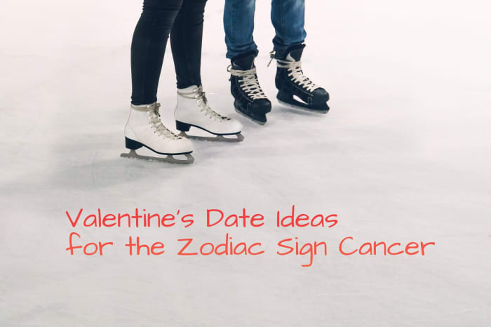 Cancer wants something romantic and heartfelt. (1) Go ice skating. (2) Dinner with candles. (3) Serenade, recite poetry, give something you painted. (4) Hot tub. (5) Go to an aquarium.