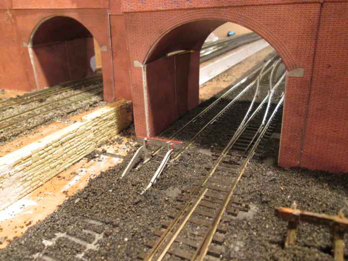 Latest development on Unit 2 is the lifting of track on the Down side, a rail-built buffers stop replacing the approach to Unit 1 Fiddleyard
