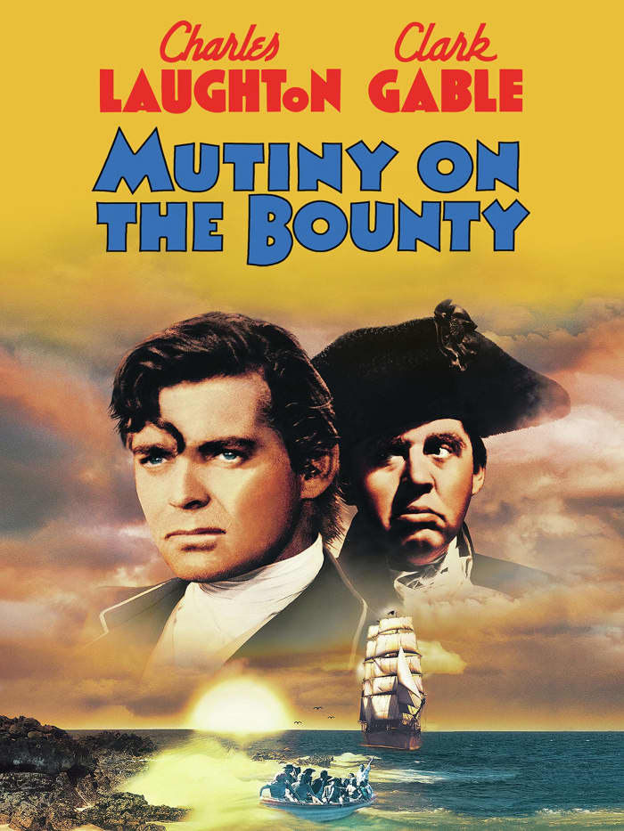 Mutiny on the Bounty was a 1935 film adaptation of Charles Nordhoff and James Norman Hall’s 1932 novel of the same name. It starred Charles Laughton and Clark Gable, and became the highest-grossing film of 1935.