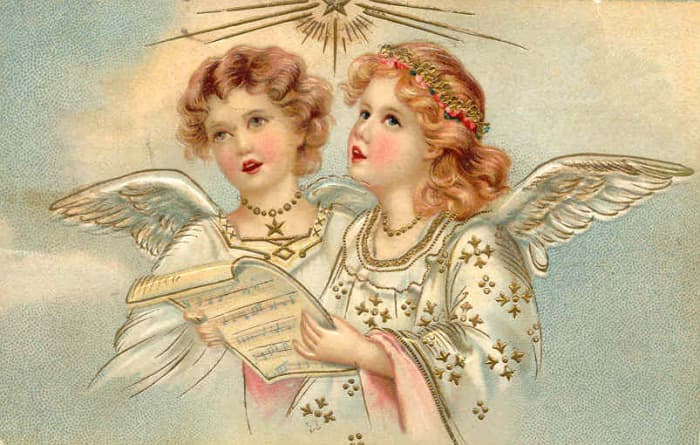 This is the beginning of angels poem of these religious writings. You, angels of the realm of glory, you tell us about the eternal story, you tell us about the creator's glory, you tell us the wonders of God's creation.