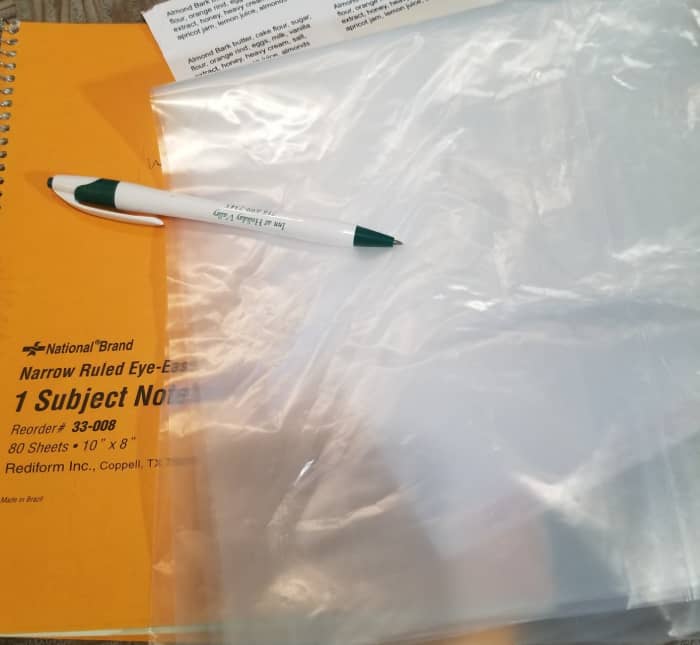 You never know when you will need additional trashbags, a pen, a notebook, tape or other emergency items.