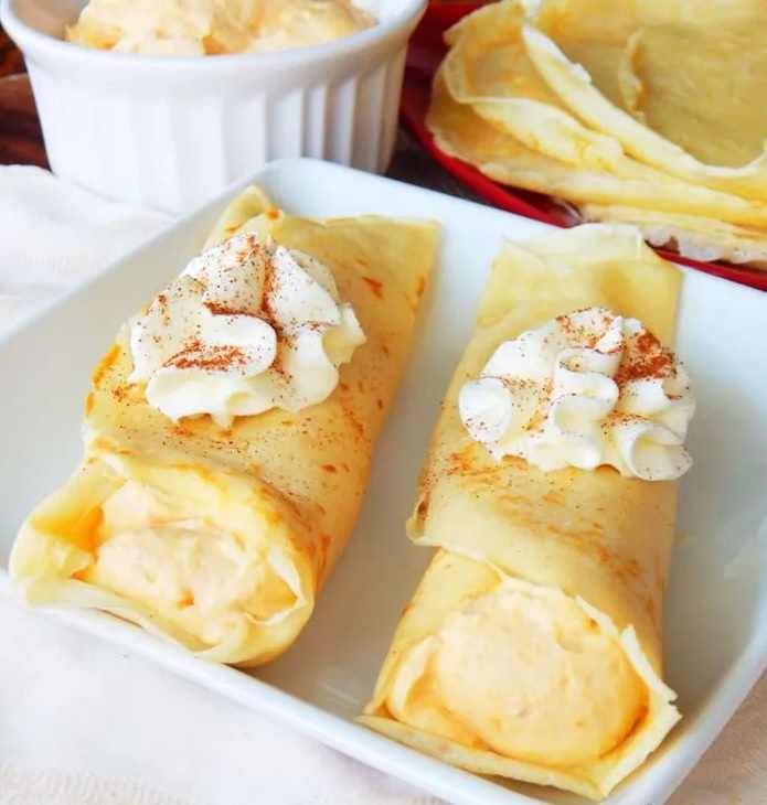 Pumpkin crêpes