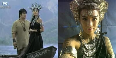 Magwayen appeared as a character in local TV shows played by Izabel Daza in Indio, and by Aubrey Miles in Amaya.