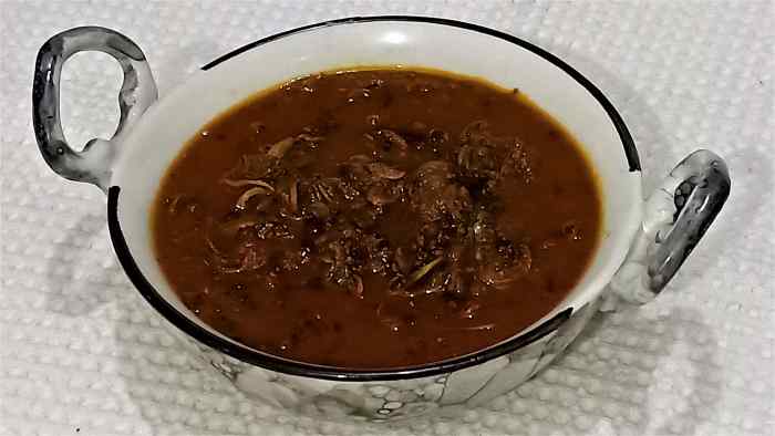 Sun-dried mushroom curry