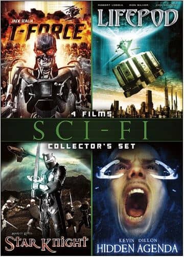 The cover of this DVD collection promises "Terminator" style exo-skeletons in "T-Force." They lied.