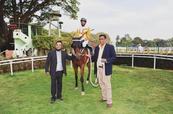 Green Channel with Champion Apprentice Jockey Arul JH up, trained by Neil B Deveney, and owned by Dr Suresh Chintamaneni