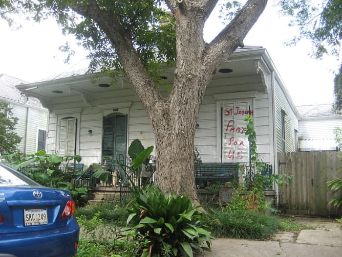 Saint Joseph is called upon to protect homes and families in times of trouble, as seen here following Hurricane Gustav in New Orleans.