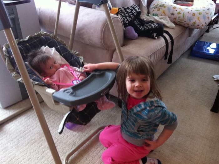 My two daughters at ages 3 years and 6 months old. My oldest was later formally diagnosed with dyslexia. You can’t tell a dyslexic by “looking” at them. For many families, childhood dyslexia can be confusing, stressful and frustrating.